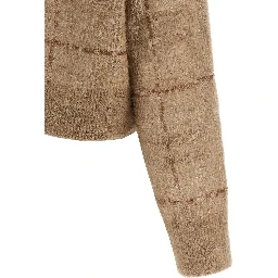 Beige Wool Cardigan