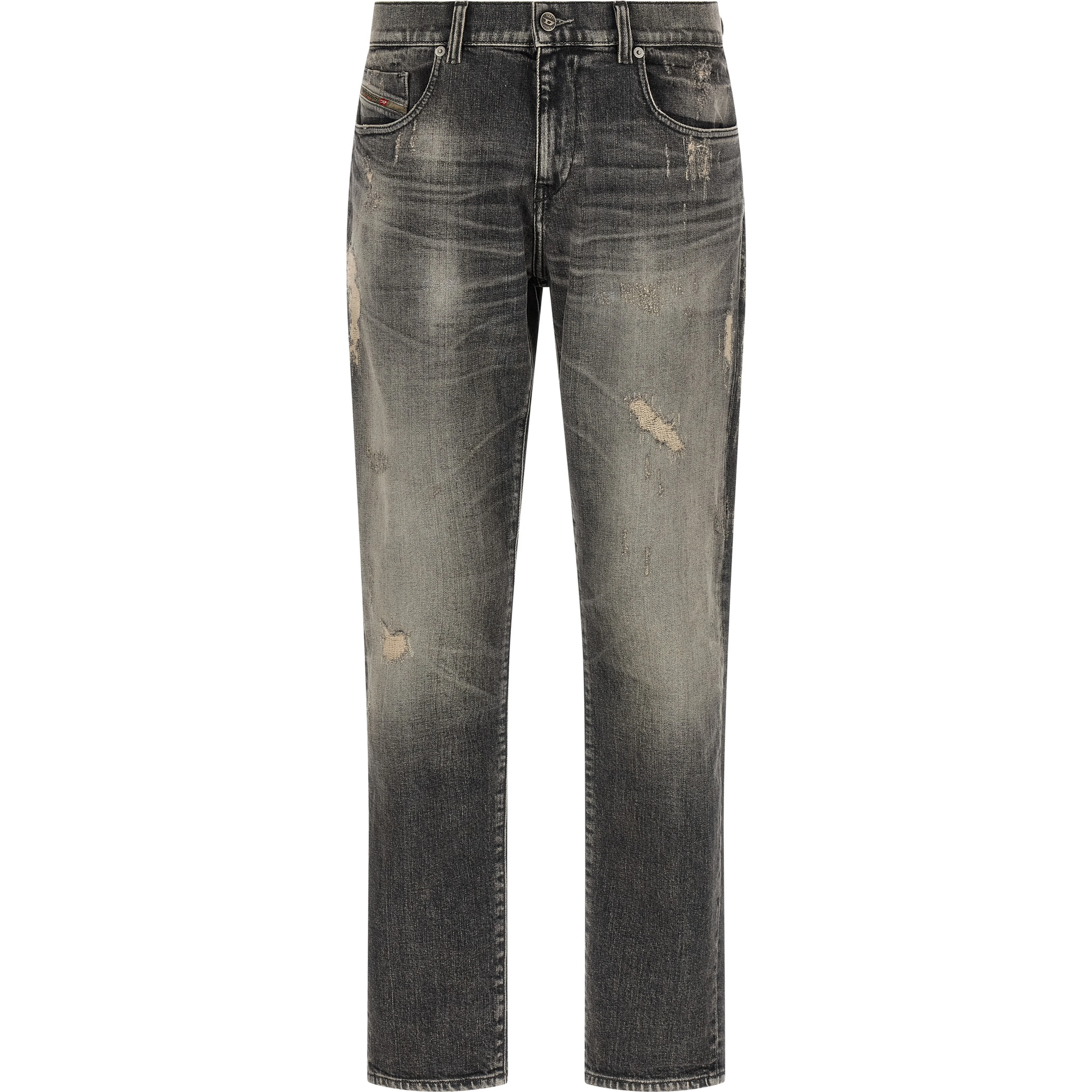 Gray Cotton Skinny Jeans