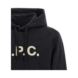 Black Cotton Hoodie