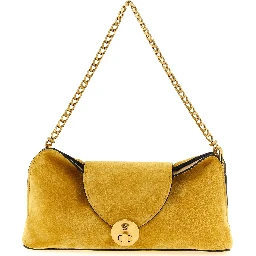 Bicolor Calfskin Clutch Bag
