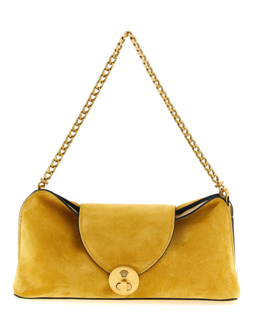 Bicolor Calfskin Clutch Bag