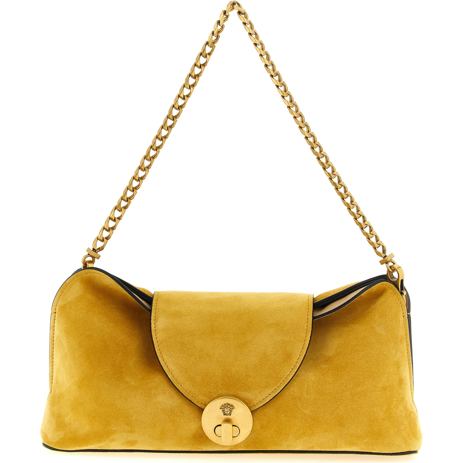 Bicolor Calfskin Clutch Bag