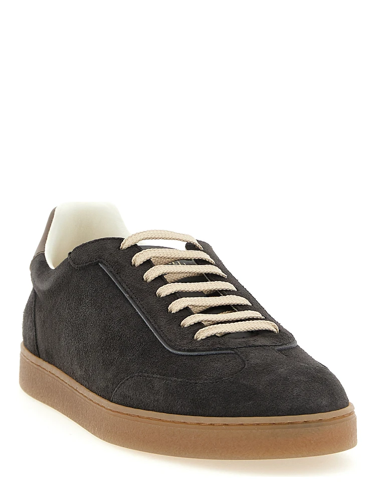 Gray Calfskin Low Top Sneakers alternative
