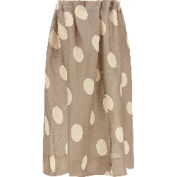 Gray Silk Mini Skirt