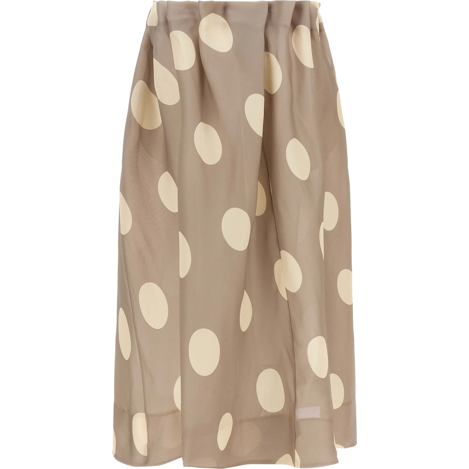 Gray Silk Mini Skirt