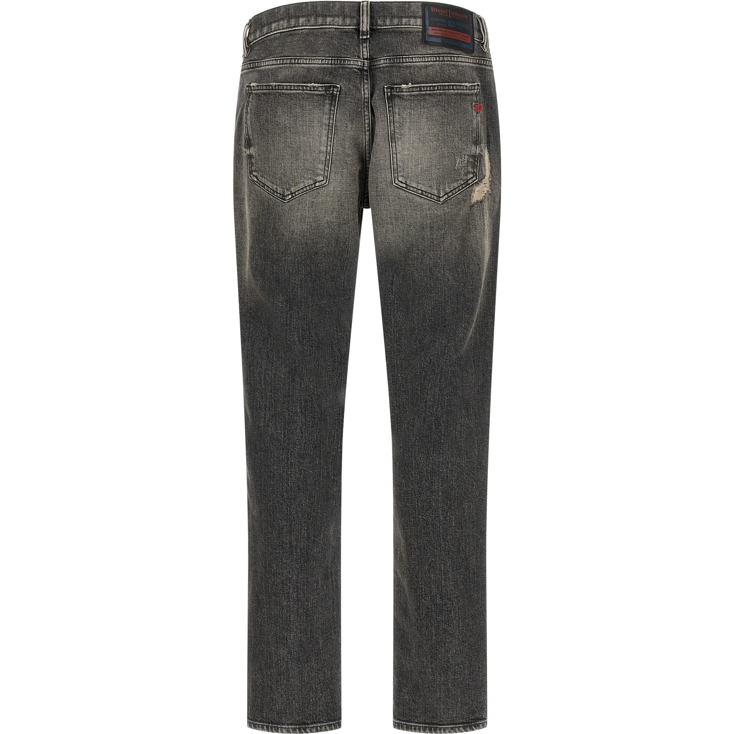 Gray Cotton Skinny Jeans
