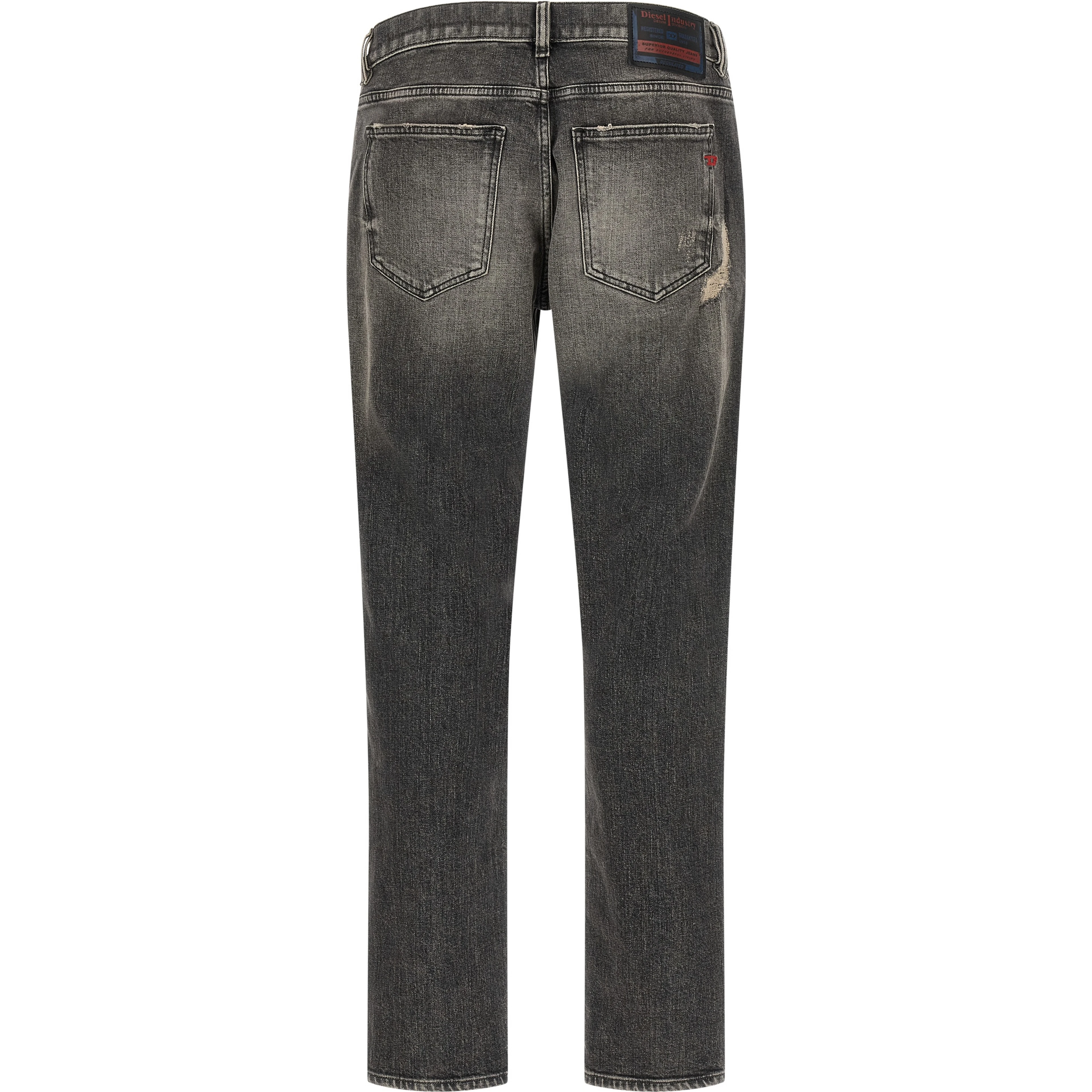 Gray Cotton Skinny Jeans