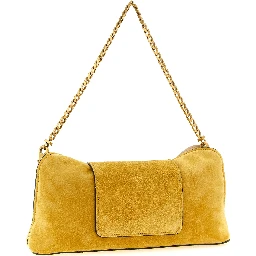 Bicolor Calfskin Clutch Bag