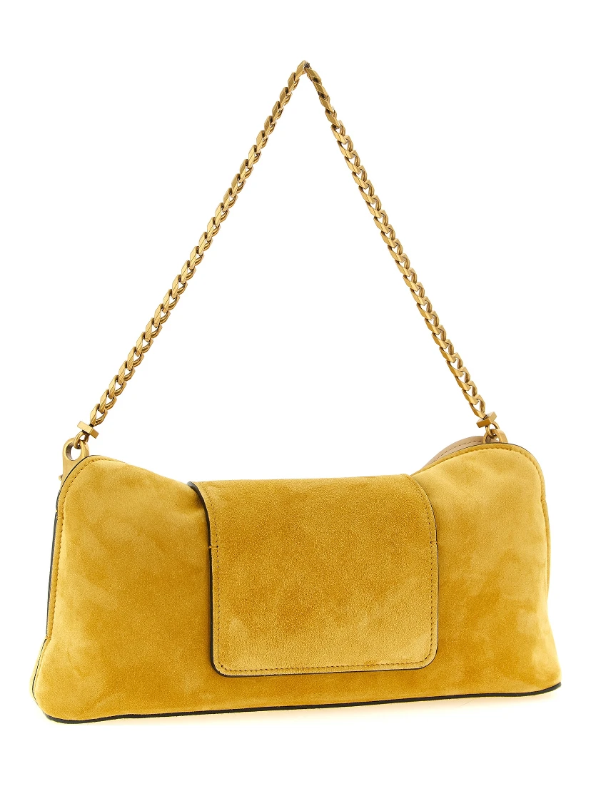 Bicolor Calfskin Clutch Bag