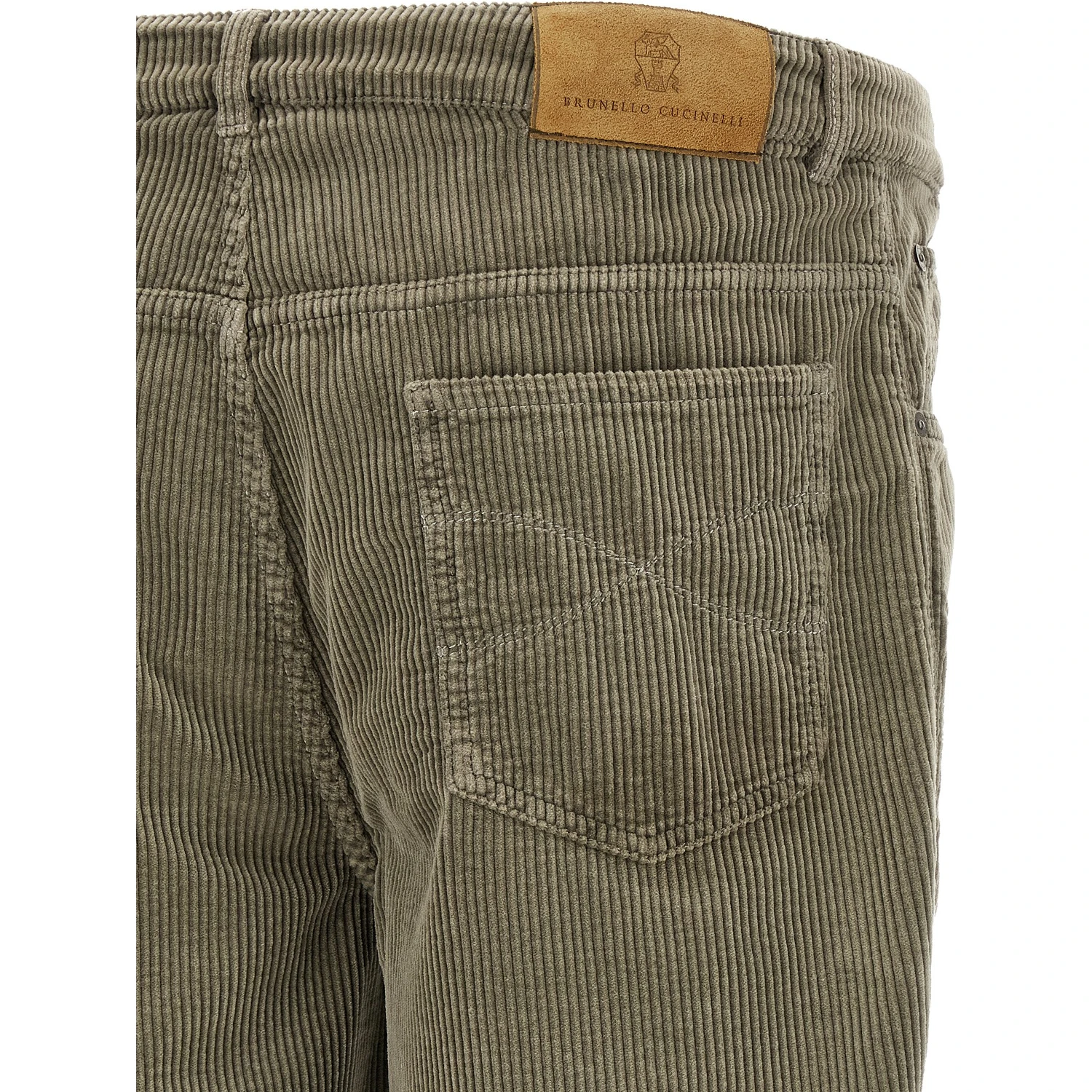 Bicolor Cotton Casual Pants