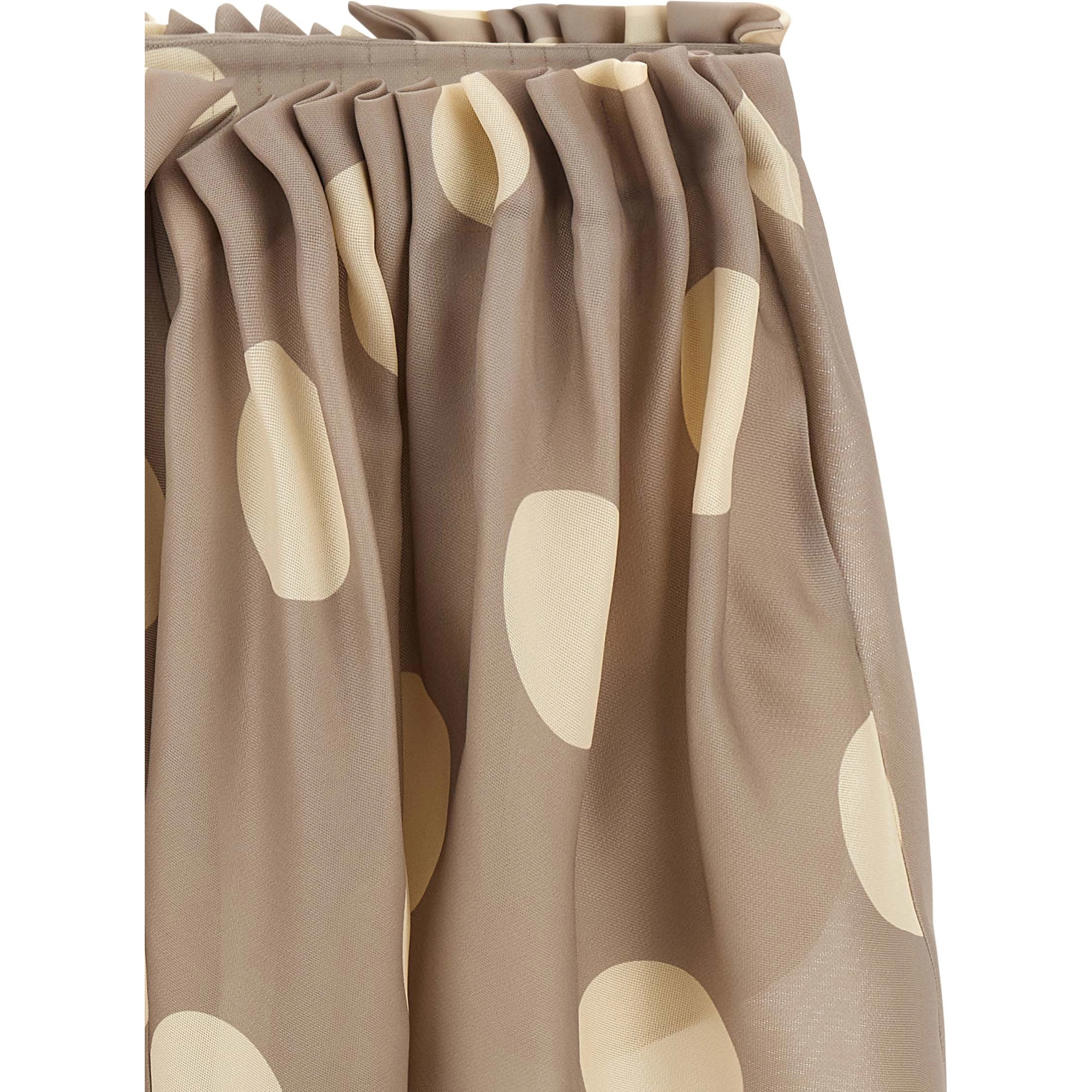 Gray Silk Mini Skirt