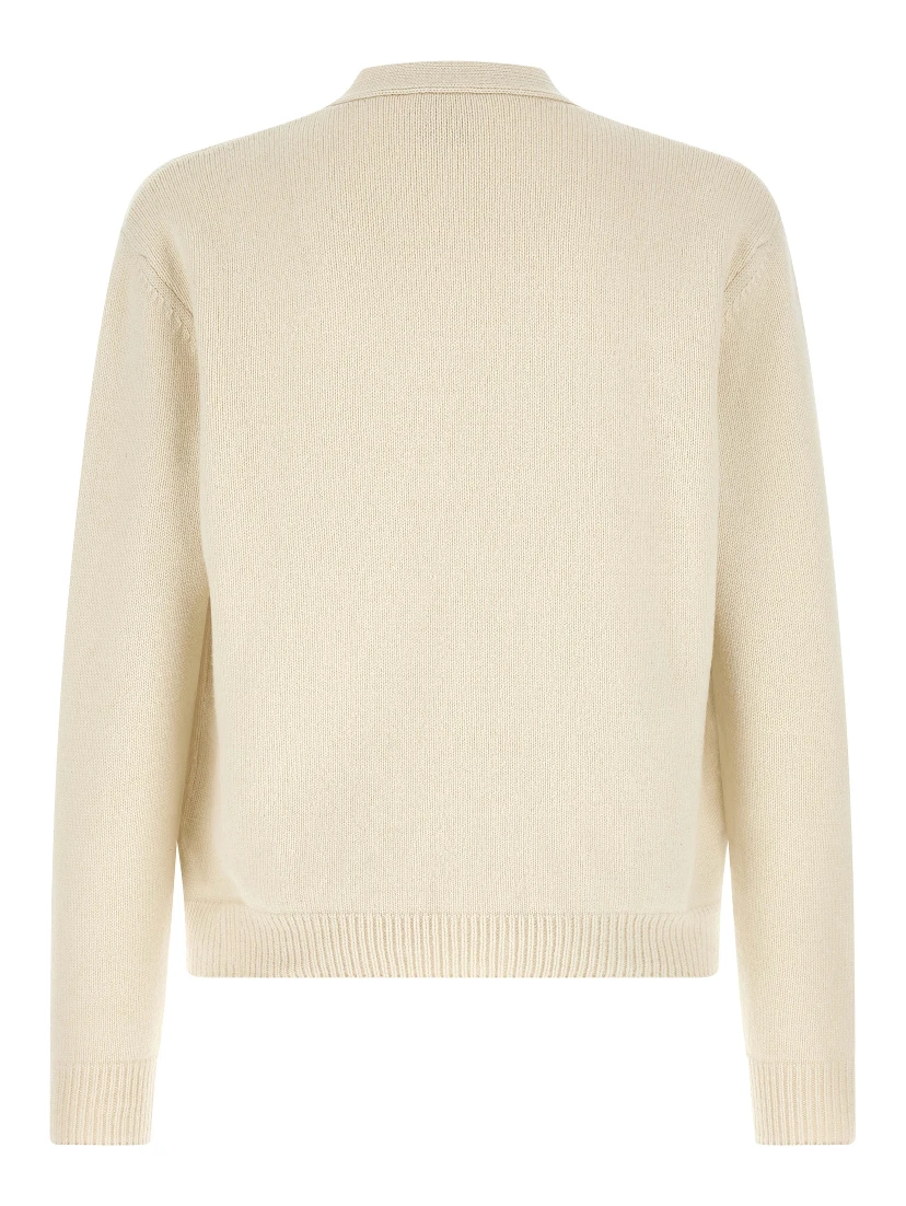 White Wool Cardigan