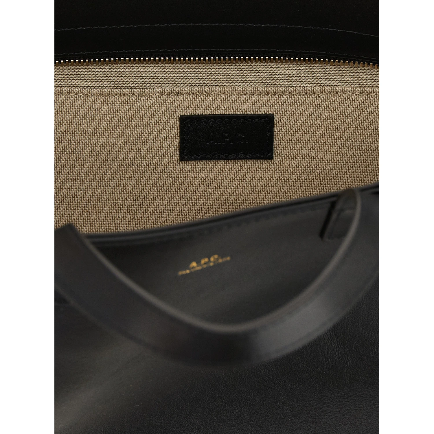 Black Cowhide Tote Bag