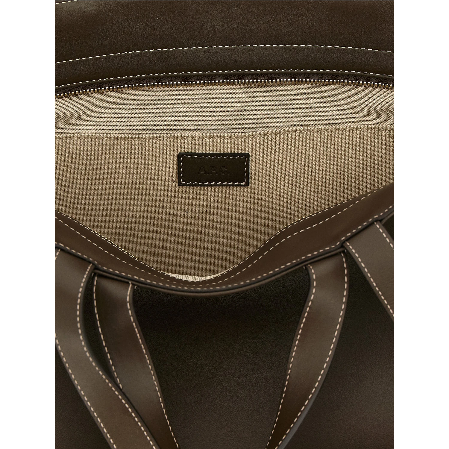 Brown Cowhide Tote Bag