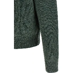 Bicolor Wool Cardigan