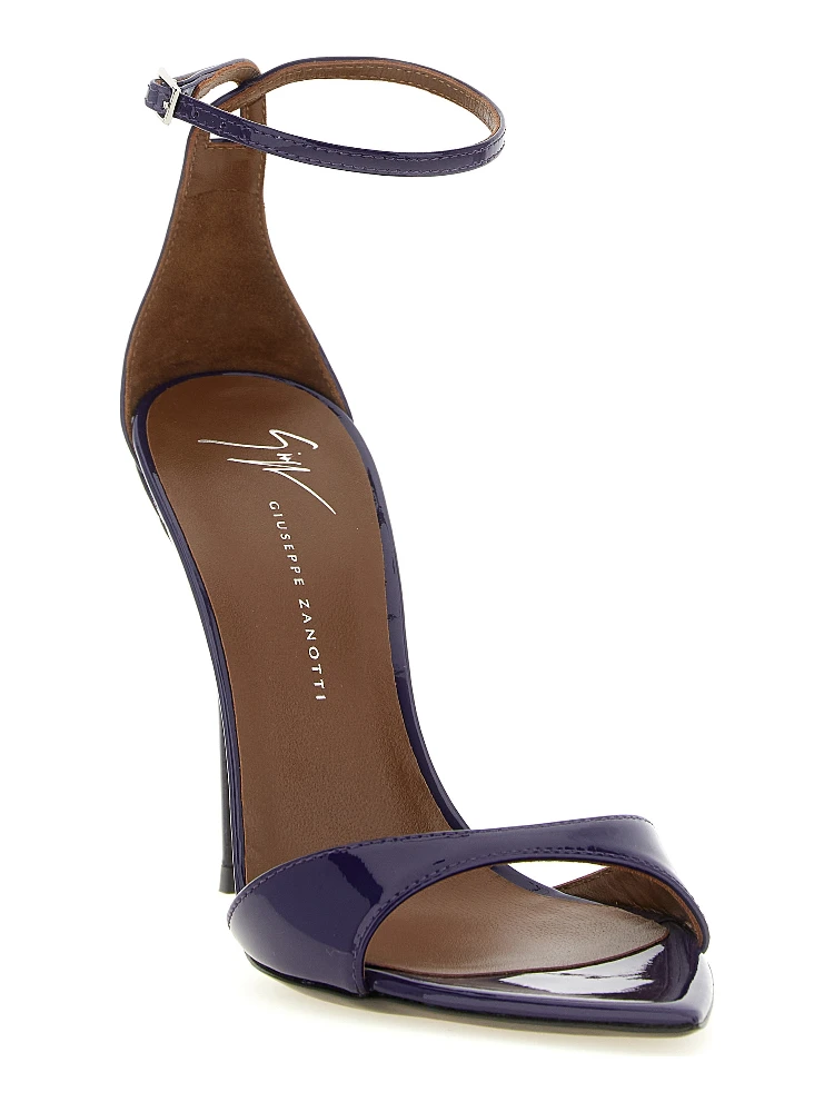Purple Calfskin Stiletto Heel Sandals alternative