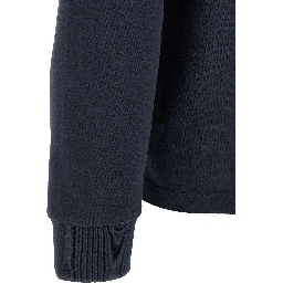 Blue Cotton Polo Shirt