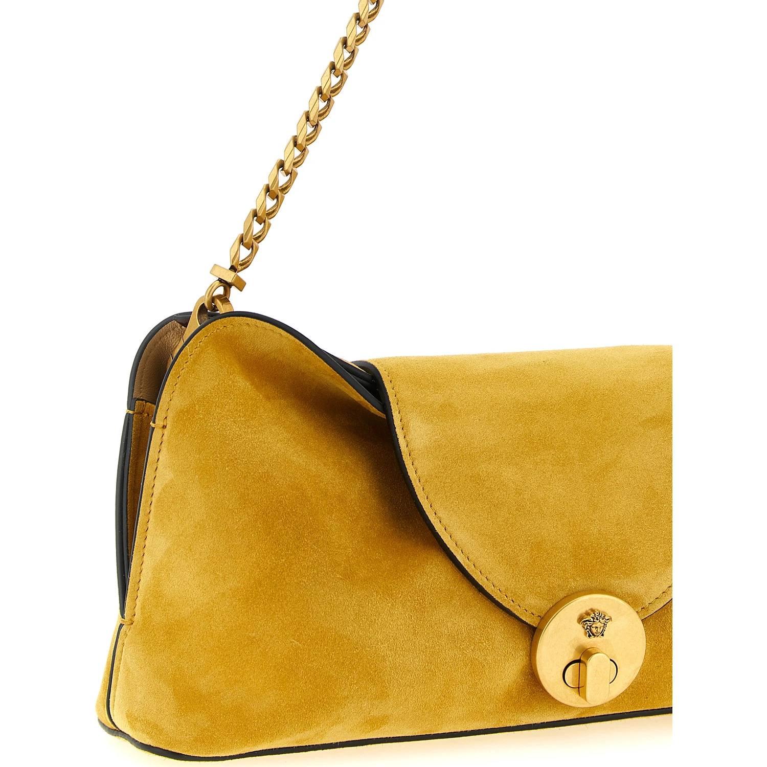 Bicolor Calfskin Clutch Bag