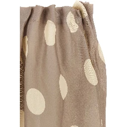 Gray Silk Mini Skirt