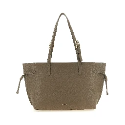 Gray Calfskin Tote Bag