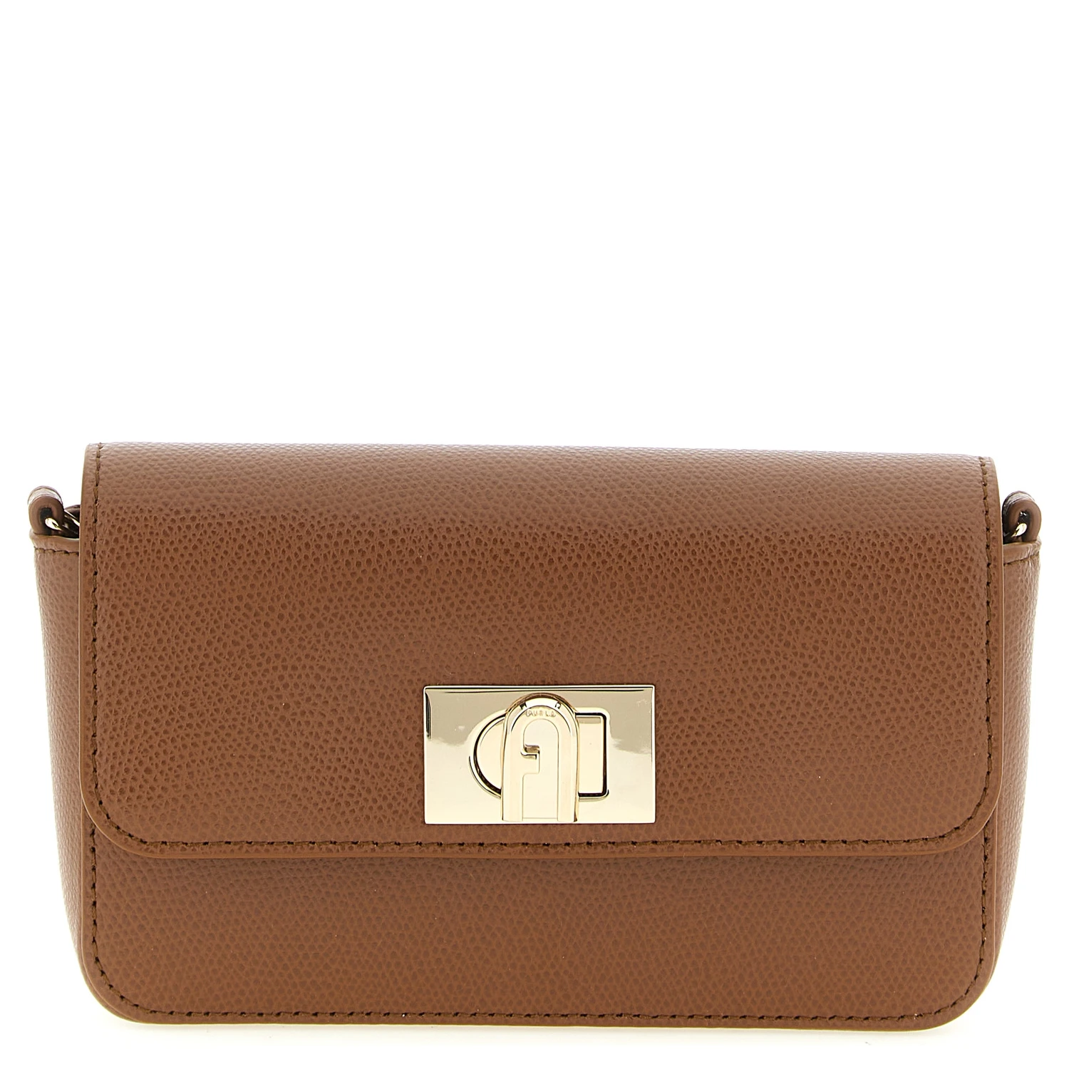 Brown Calfskin Crossbody Bag