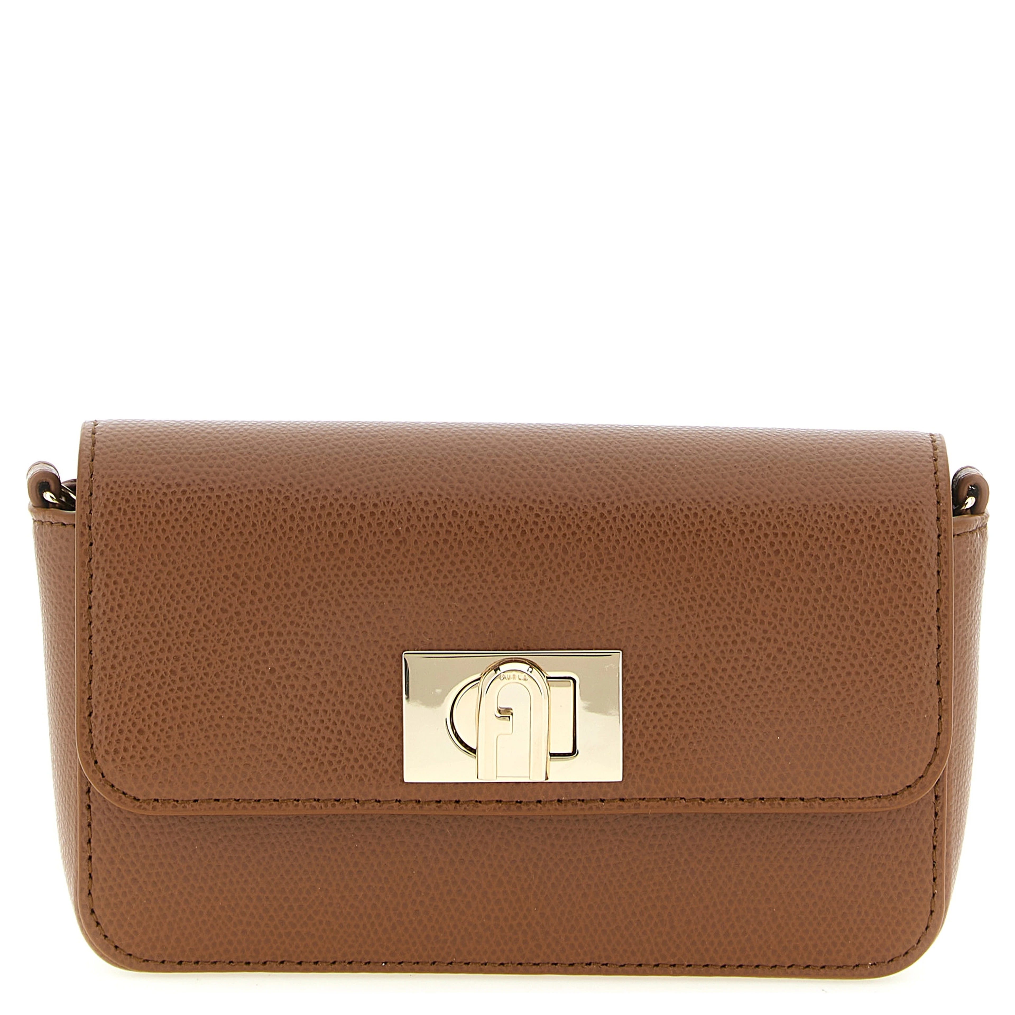 Brown Calfskin Crossbody Bag