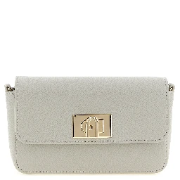 Gray Calfskin Crossbody Bag