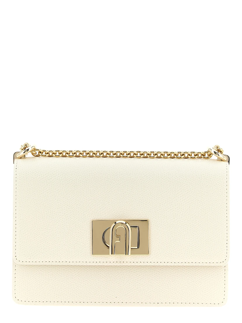 White Calfskin Crossbody Bag
