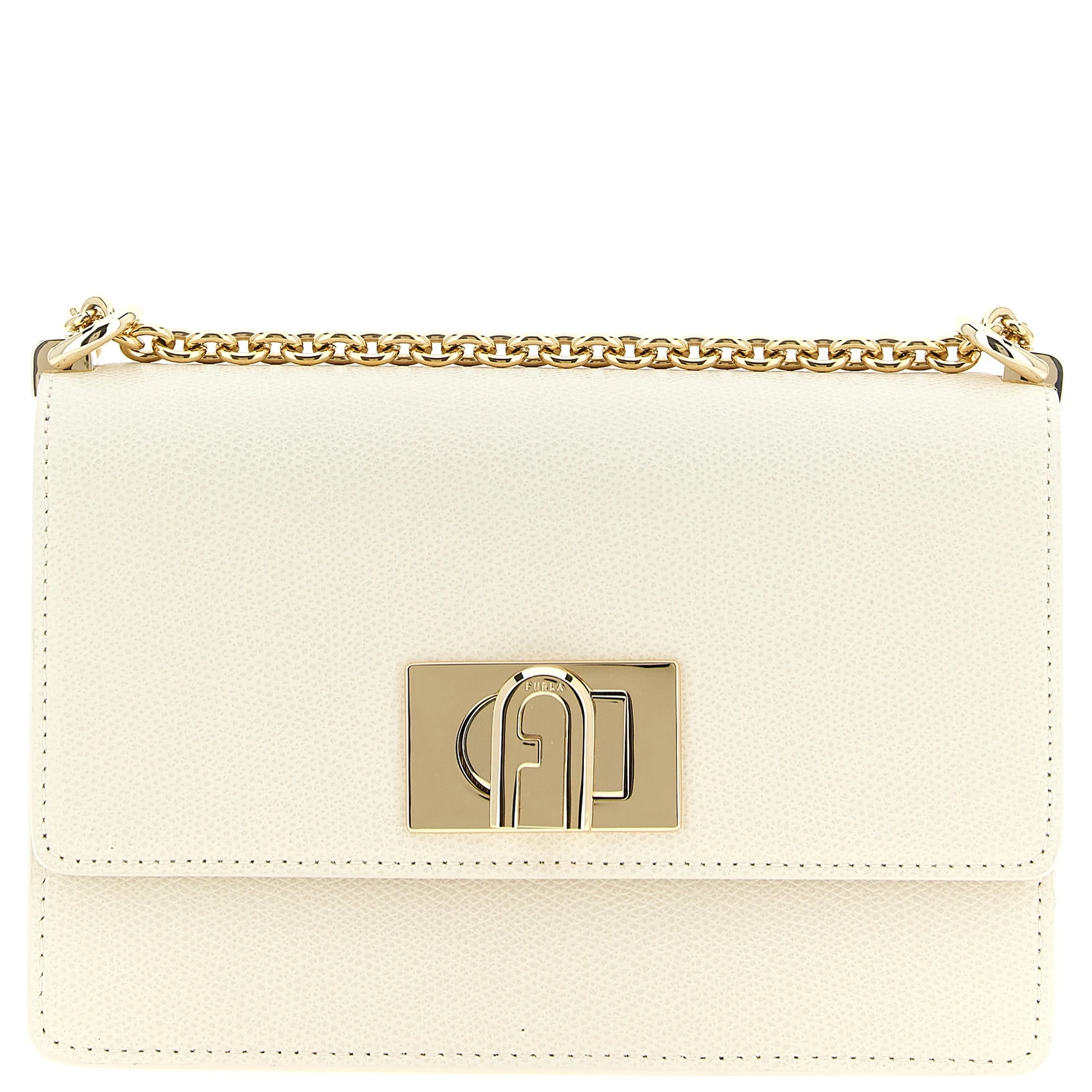 White Calfskin Crossbody Bag