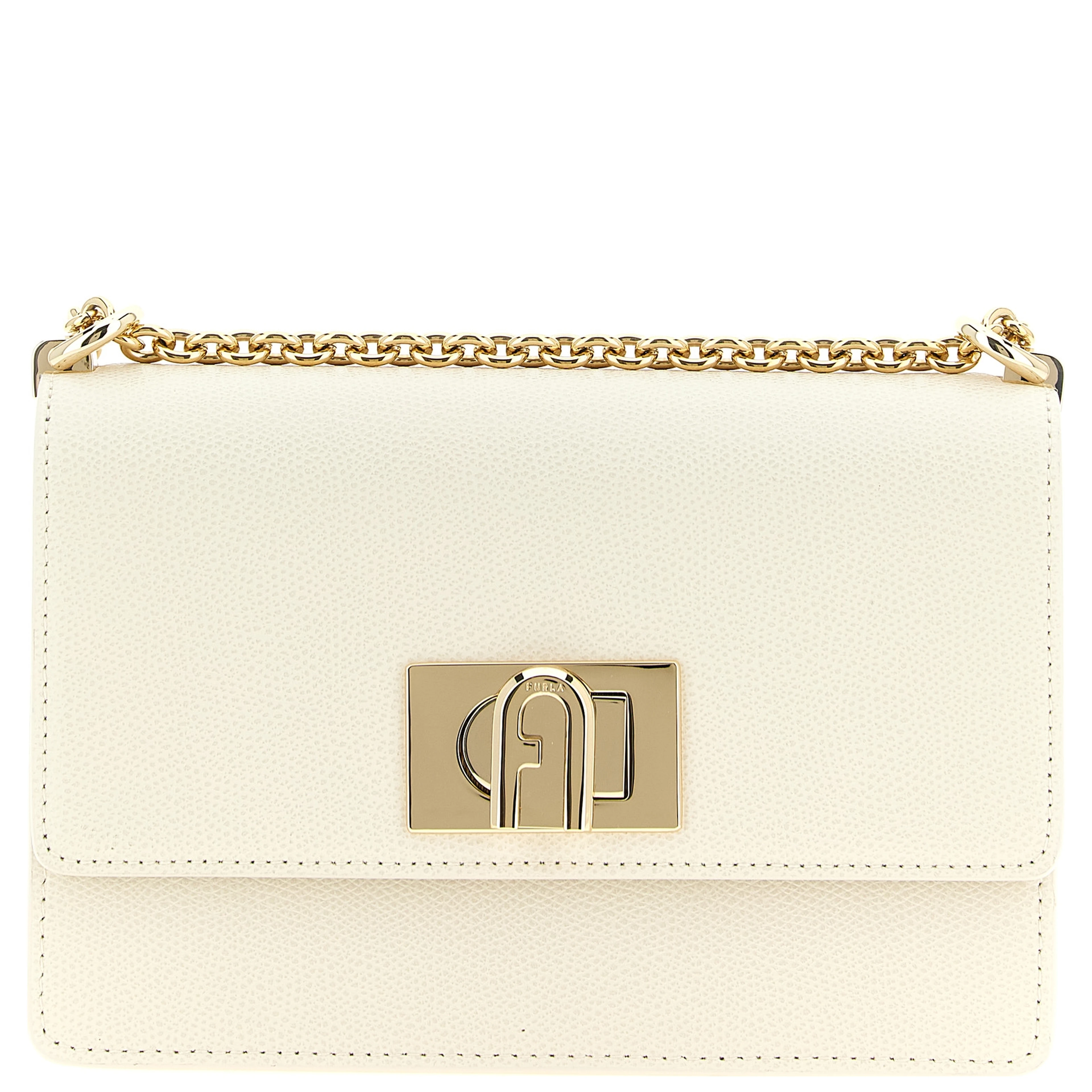 White Calfskin Crossbody Bag