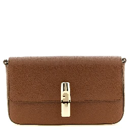 Brown Calfskin Crossbody Bag