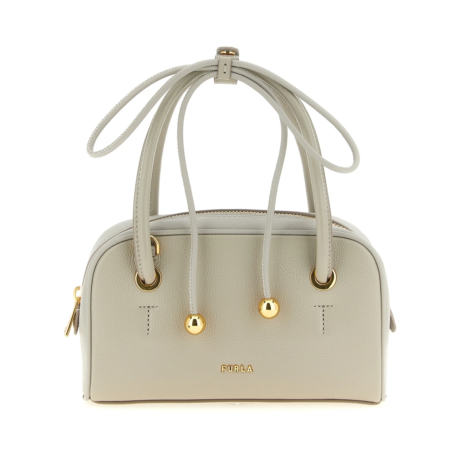 Gray Calfskin Handbag