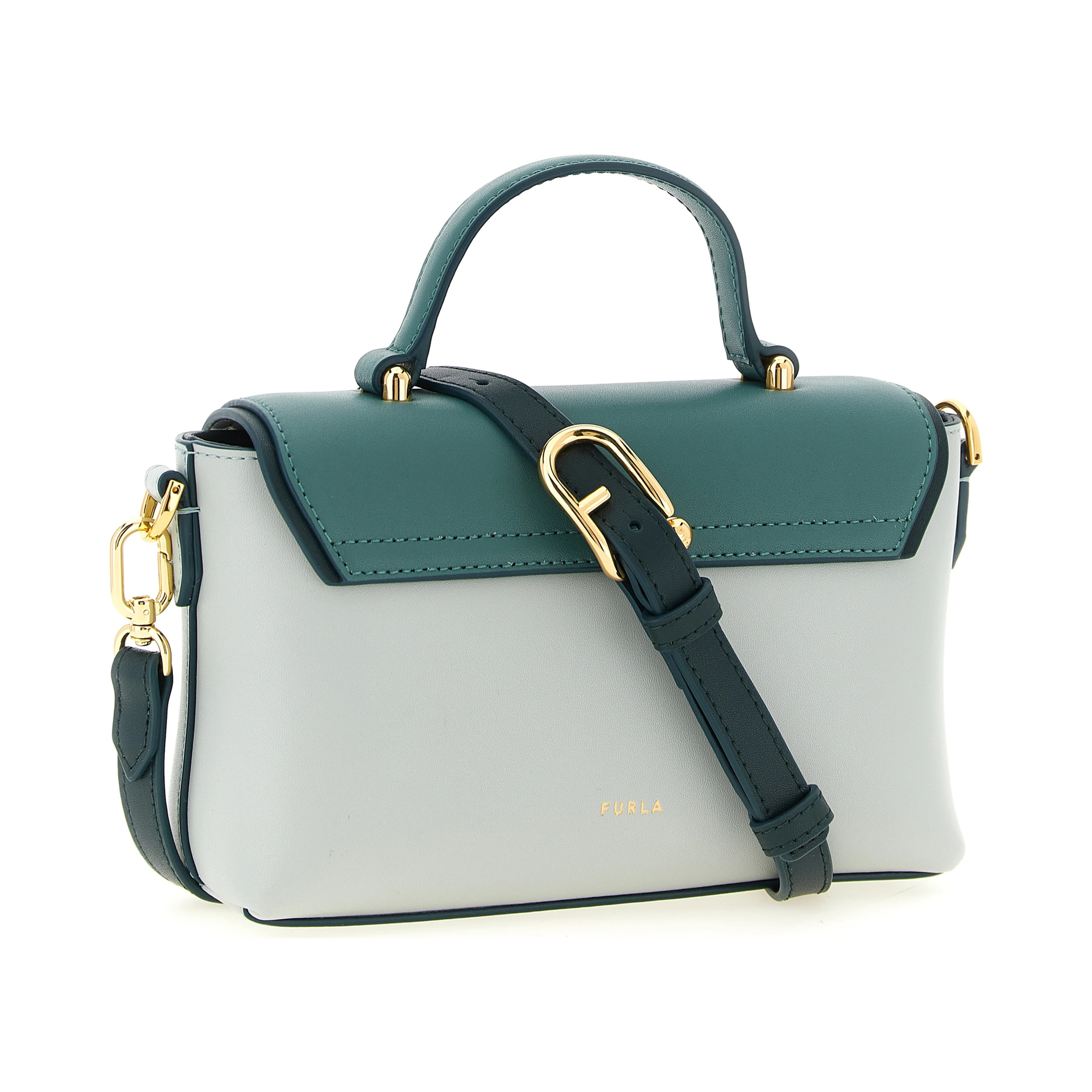Bicolor Calfskin Handbag