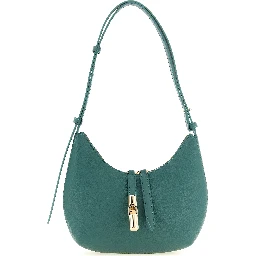 Bicolor Calfskin Shoulder Bag