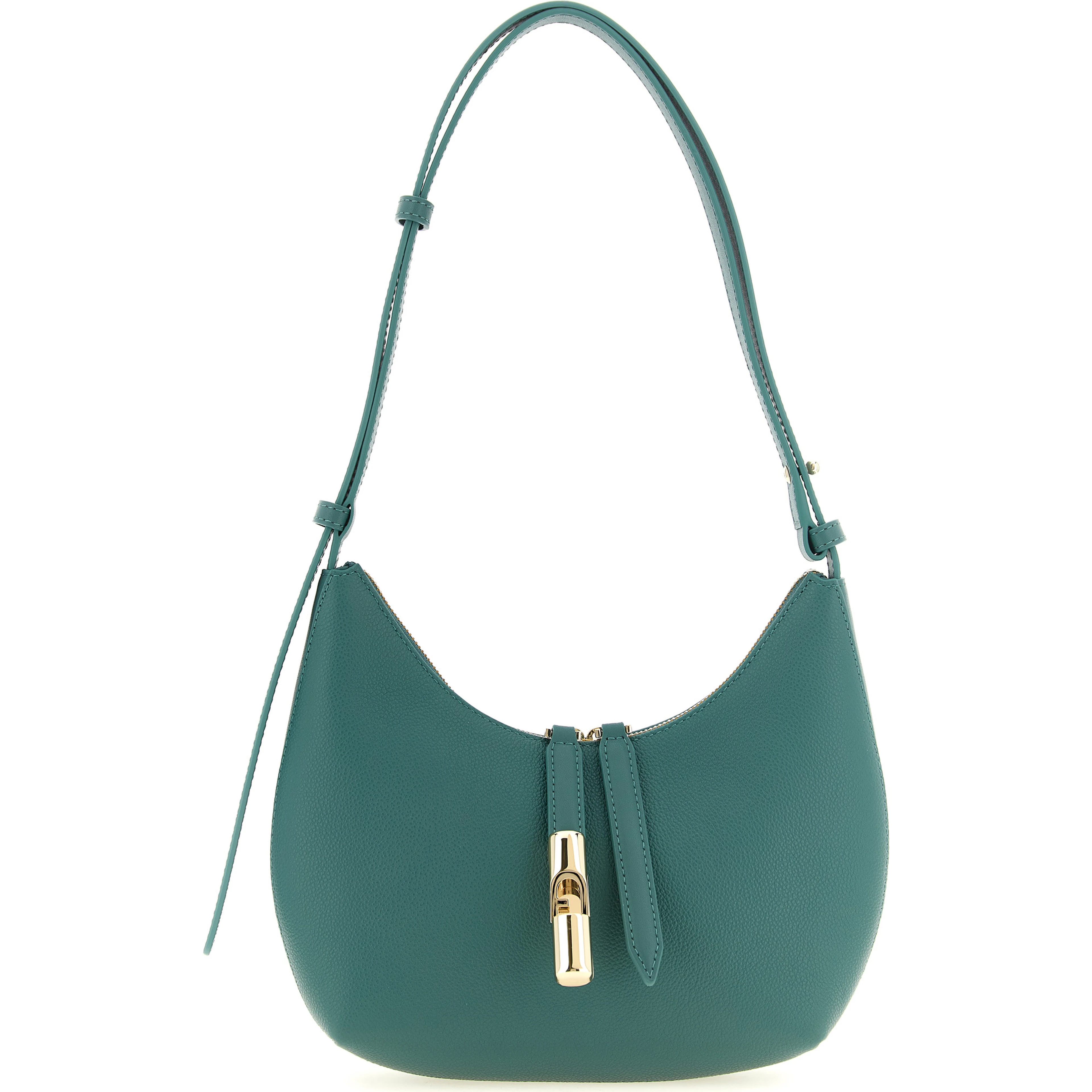 Bicolor Calfskin Shoulder Bag