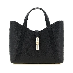 Black Calfskin Tote Bag