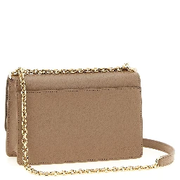Beige Calfskin Crossbody Bag