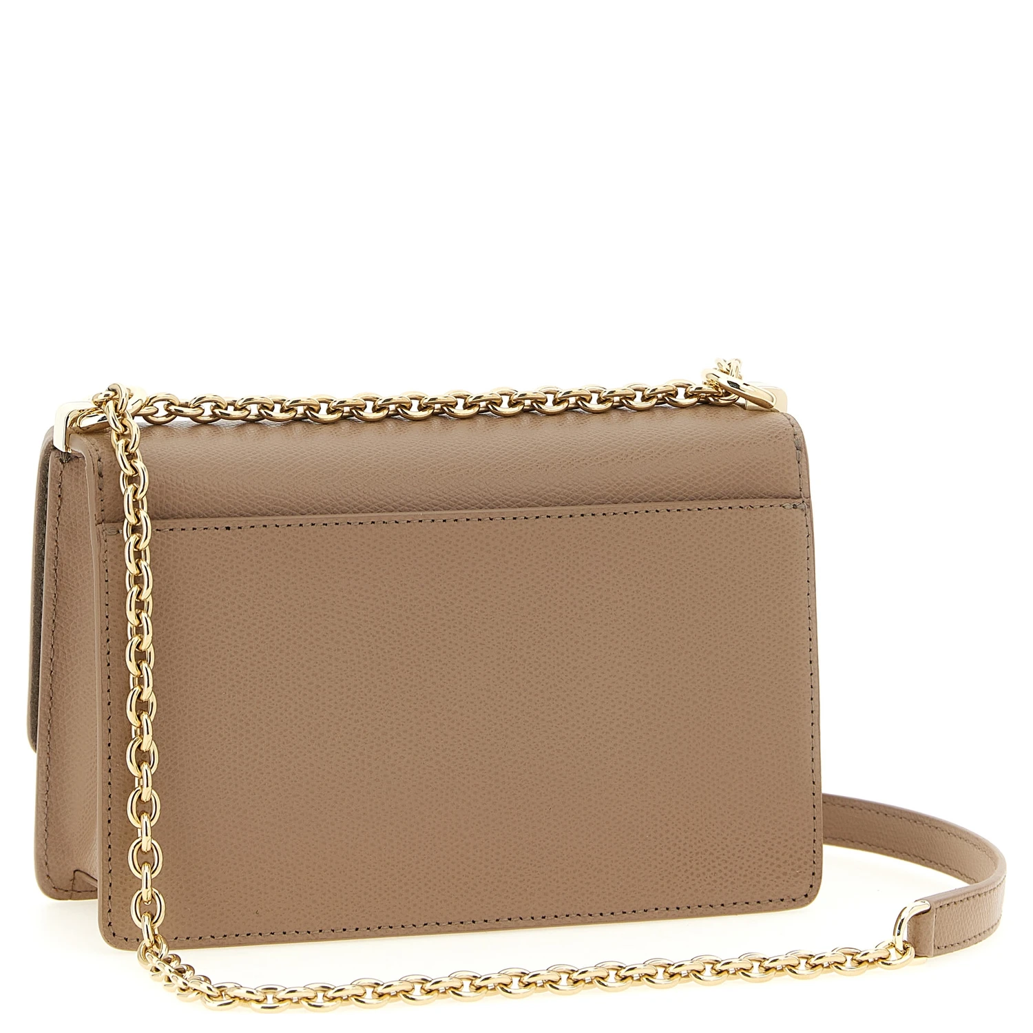Beige Calfskin Crossbody Bag