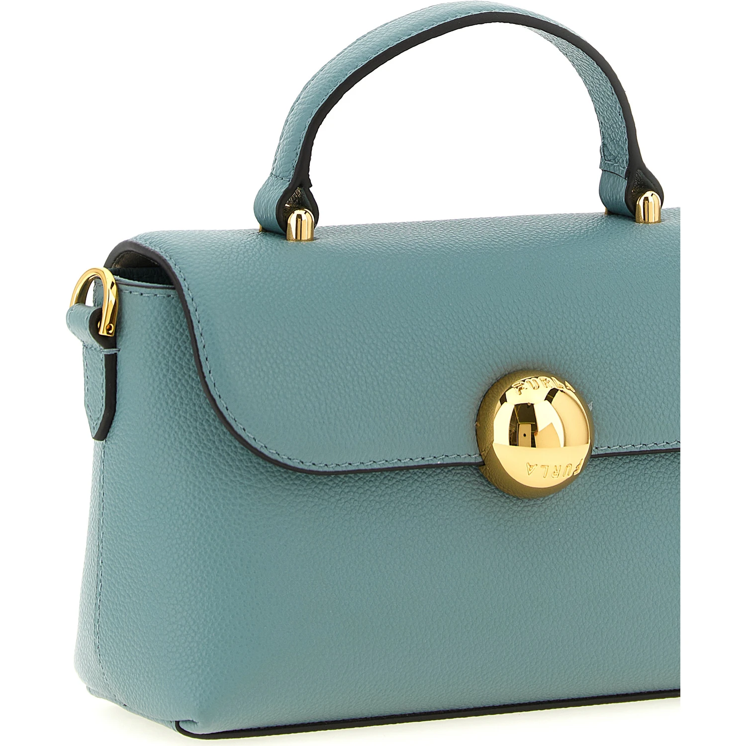 Blue Calfskin Handbag