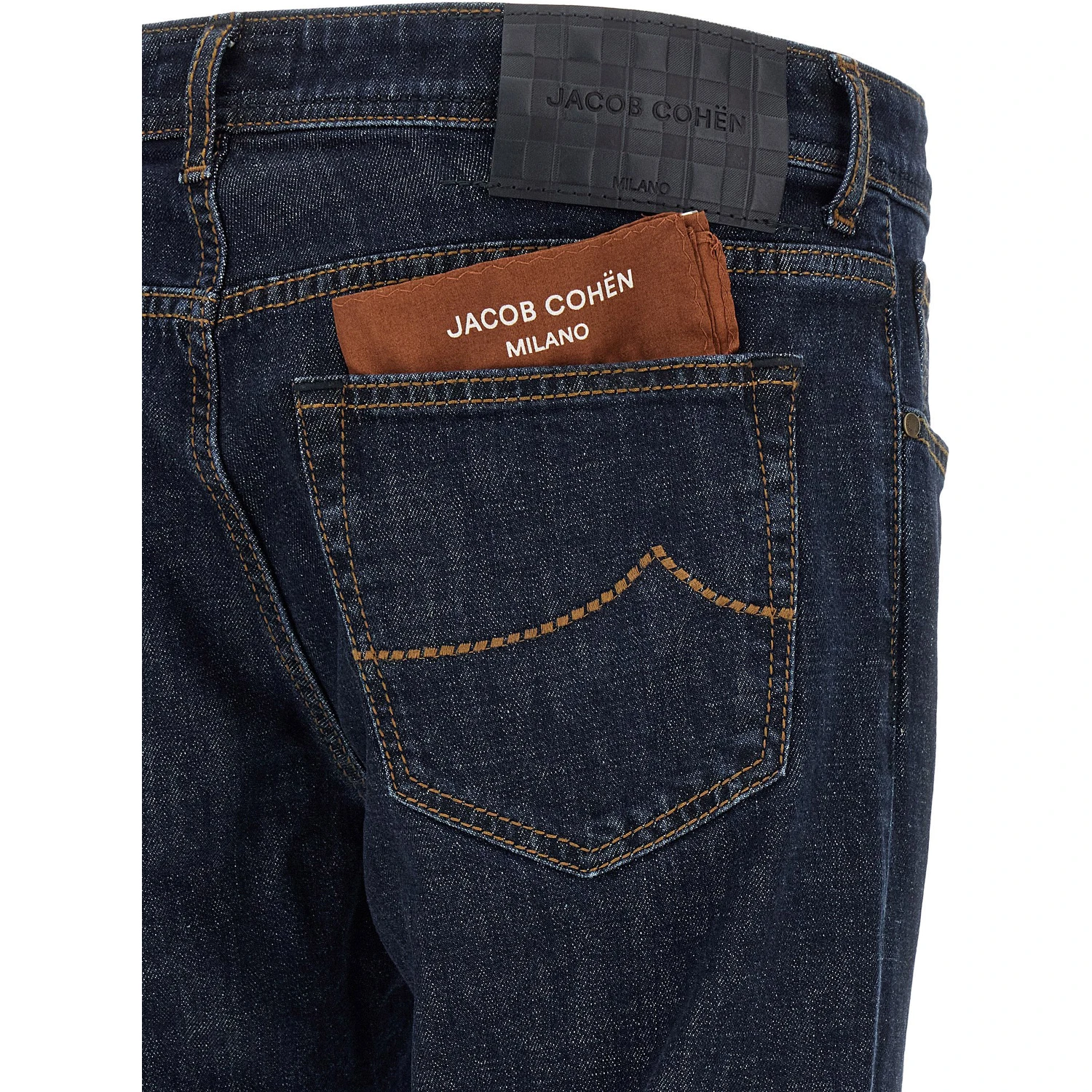 Blue Cotton Slim Fit Jeans