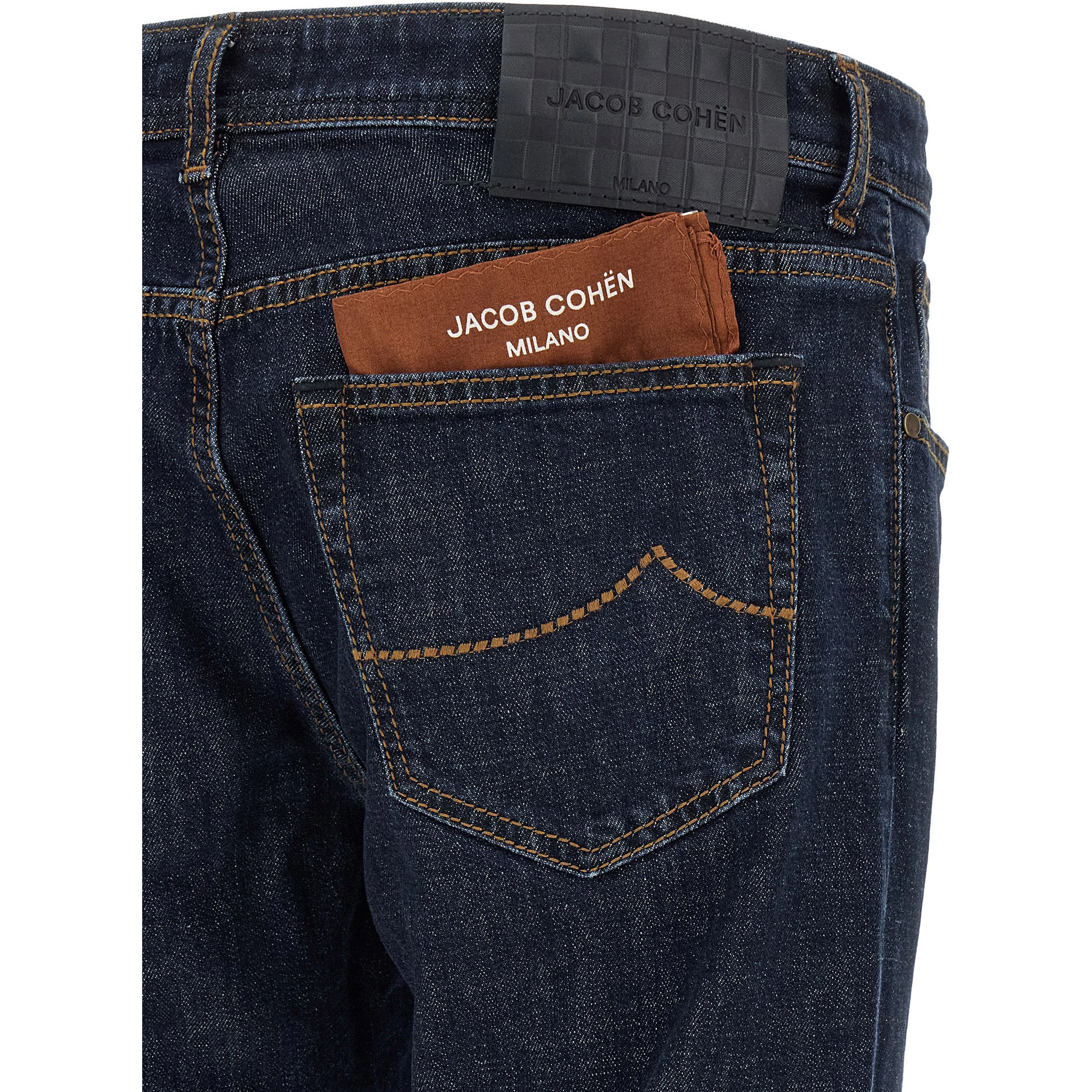 Blue Cotton Slim Fit Jeans