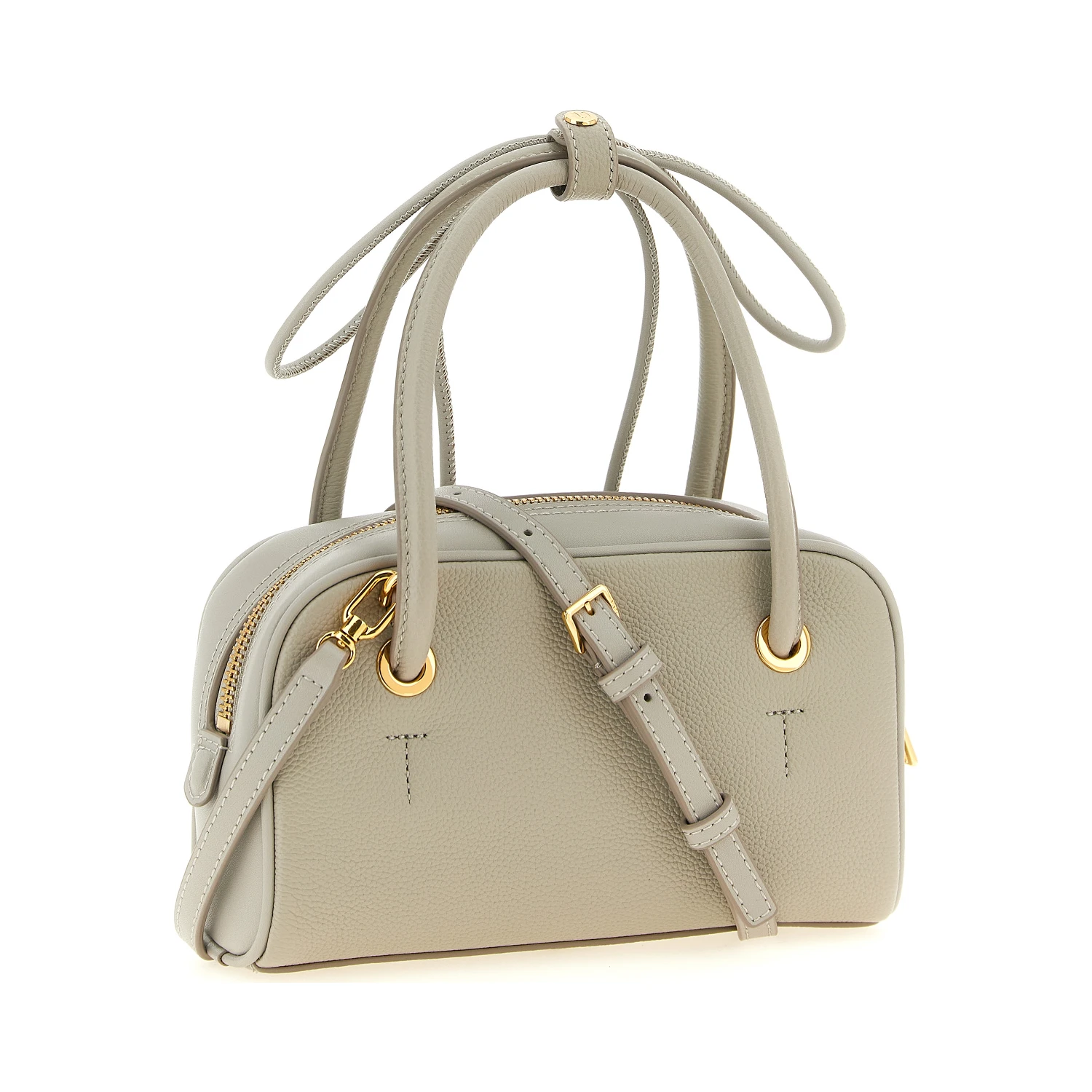 Gray Calfskin Handbag