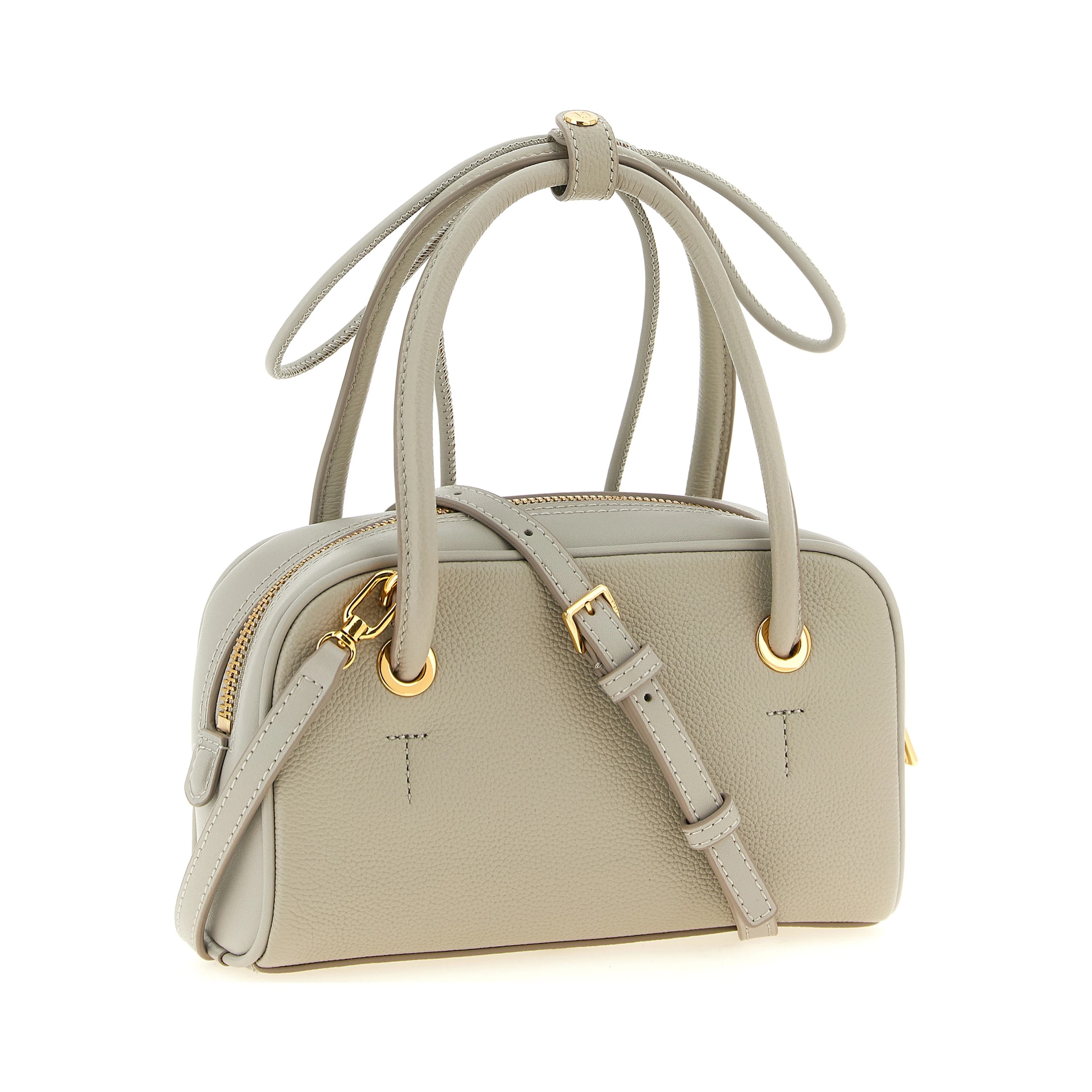 Gray Calfskin Handbag