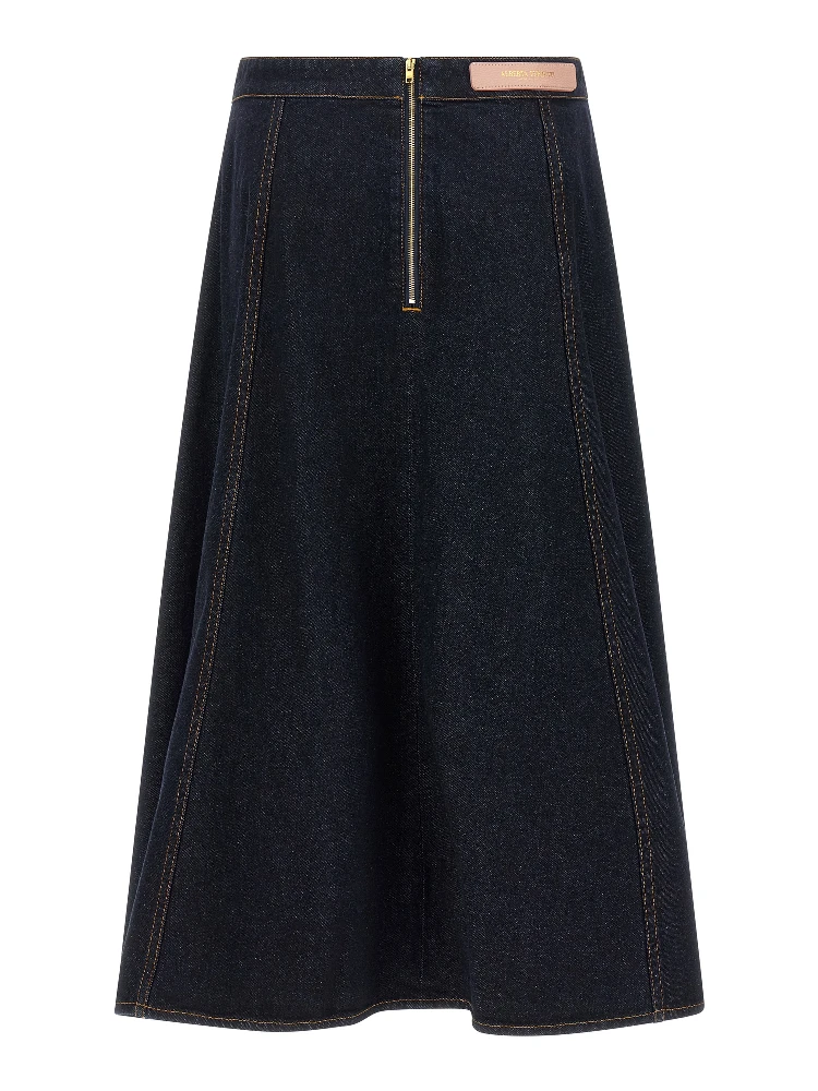 Blue Cotton Mini Skirt alternative