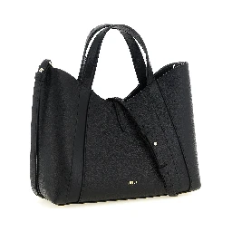 Black Calfskin Tote Bag