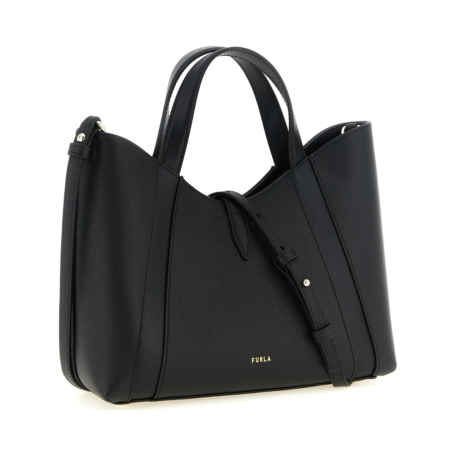 Black Calfskin Tote Bag