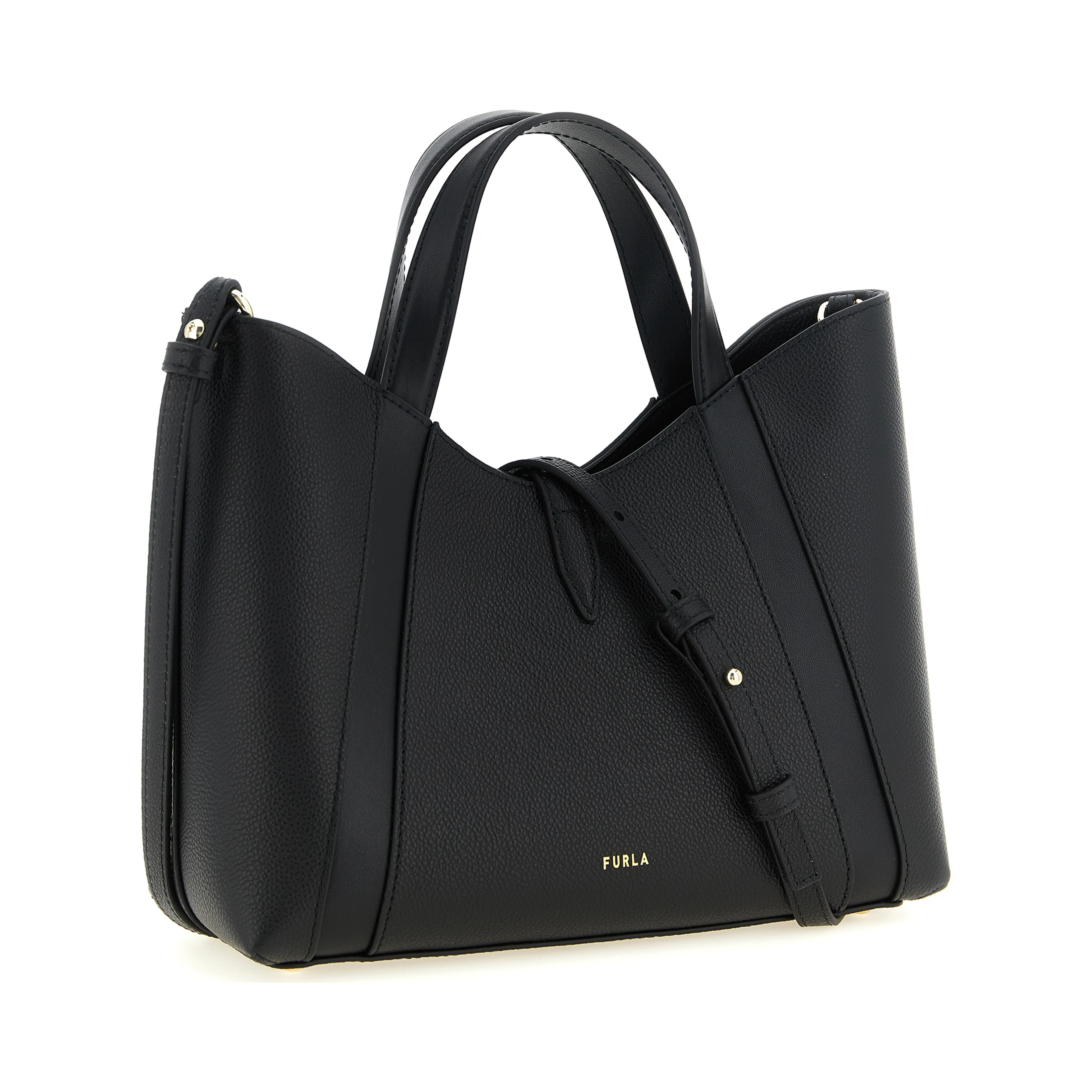 Black Calfskin Tote Bag