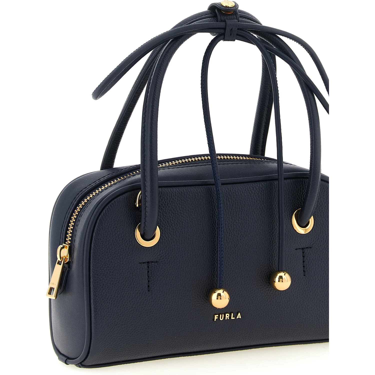 Blue Calfskin Handbag
