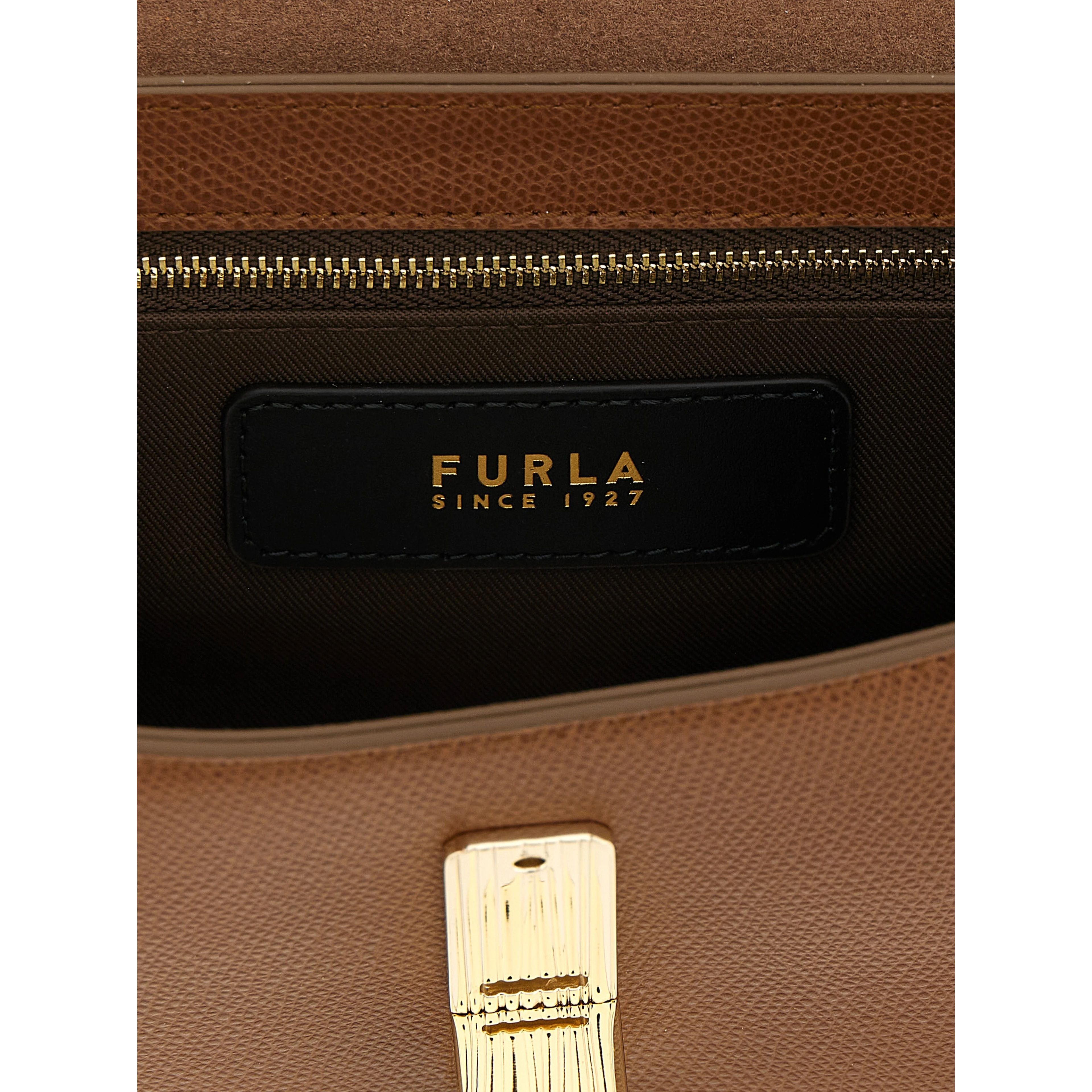 Brown Calfskin Crossbody Bag