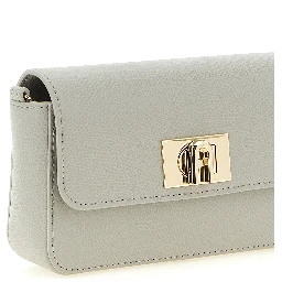 Gray Calfskin Crossbody Bag